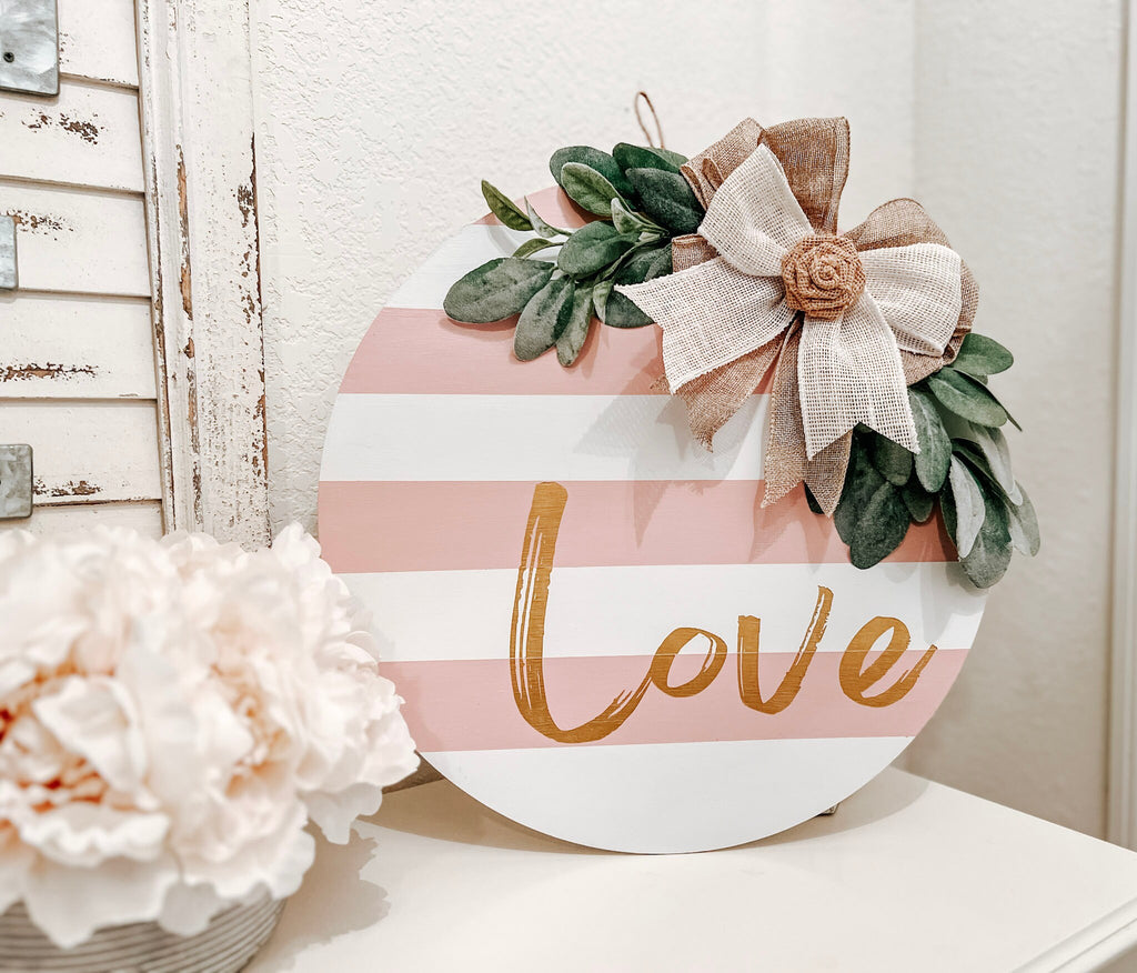 Valentine Love door hanger lifestyle shot