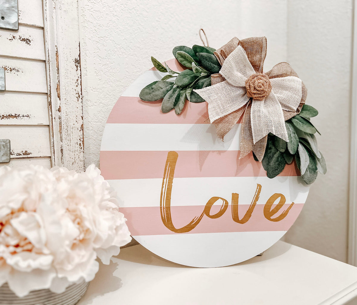 Valentine Love door hanger lifestyle shot